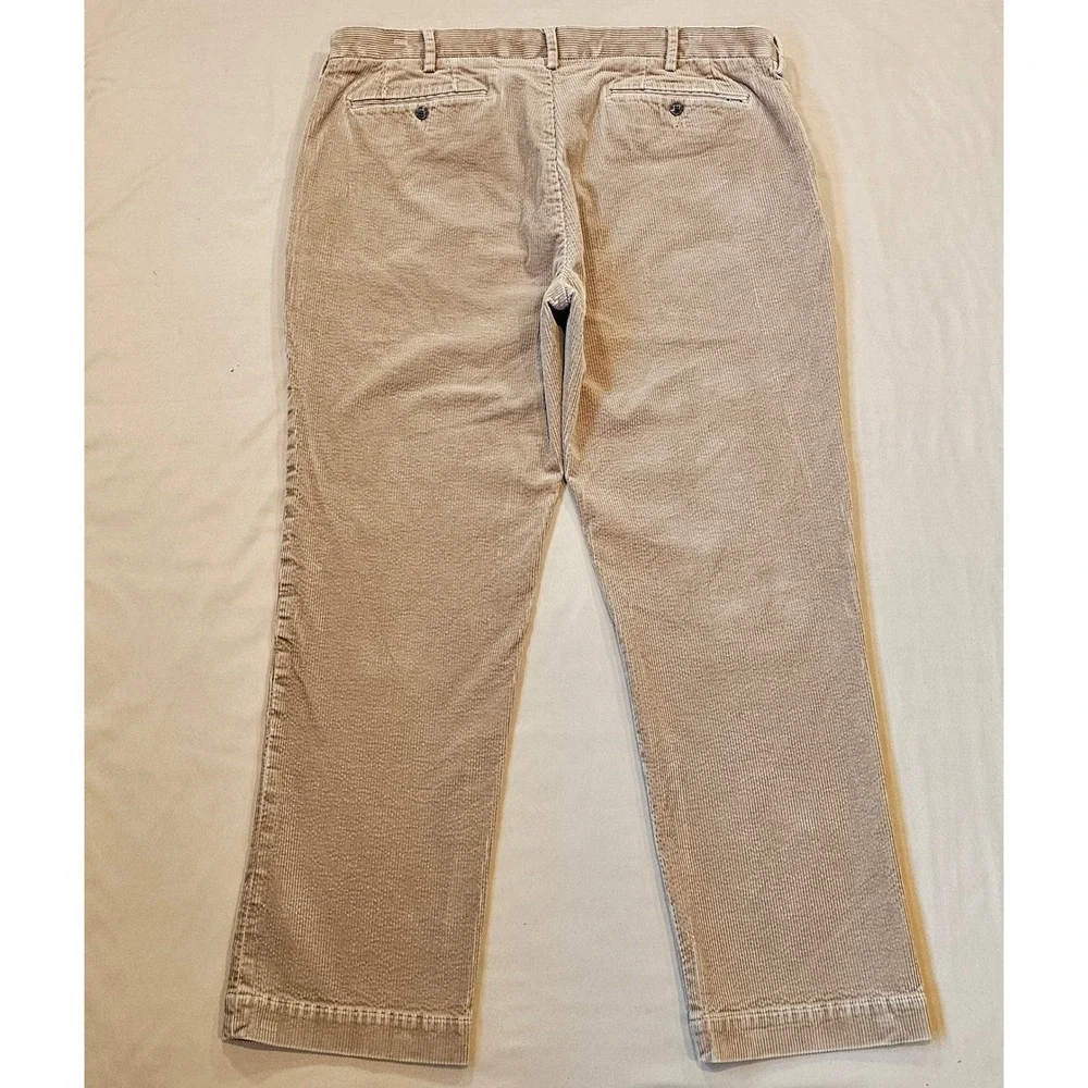 Polo Ralph Lauren Mens Classic Fit Corduroy Pants Tan Stretch 40x32 RN41381